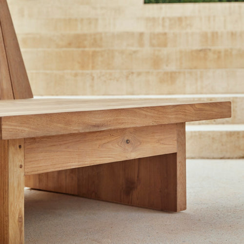 Tikamoon Tuinfauteuil van gerecycled teakhout Joaquin, 1-zit - Naturel