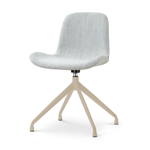 Nolon Nola-Fé draaibare eetkamerstoel grijs melange beige onderstel