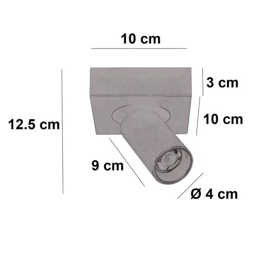 Highlight spot Eliano - 1 lichts - 10  x 12.5   cm - mat chroom - vtwonen shop