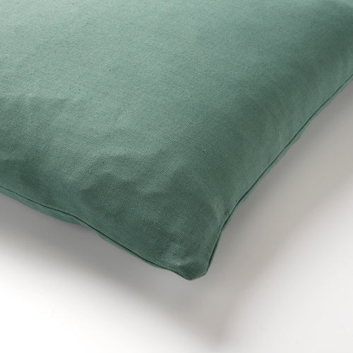 JAMES - Sierkussen 45x45 cm - duurzaam katoen - effen kleur - Sagebrush Green - groen