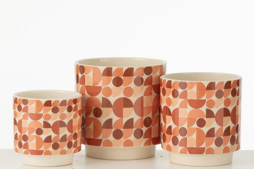 J-Line vaas Aardbeien Cover - keramiek - rood - 26.5 cm hoog - vtwonen shop