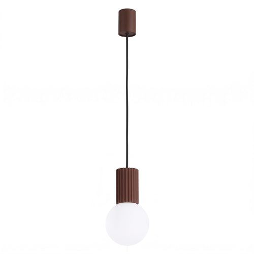 Sollux Lighting Hanglamp HALO 1 bruin - 12x12x120cm