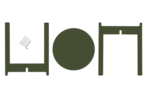 noo.ma HOPP Kruk - Forest Green - vtwonen shop