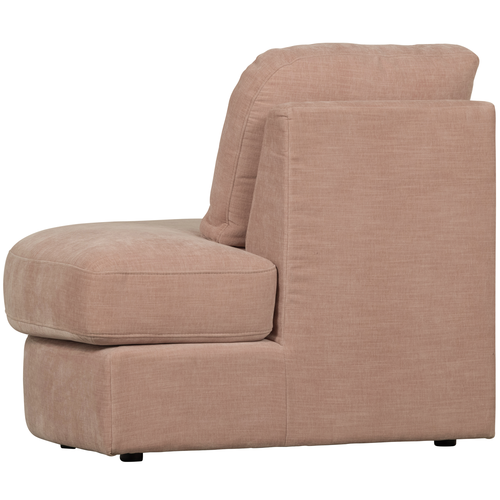 vtwonen 1-zits bank element ronde hoek rechts Family - Polyester - Roze -85x93x98 - vtwonen shop