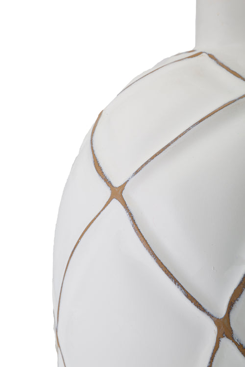 Mauro Ferretti tafellamp - Ø 35x60 cm - wit/beige