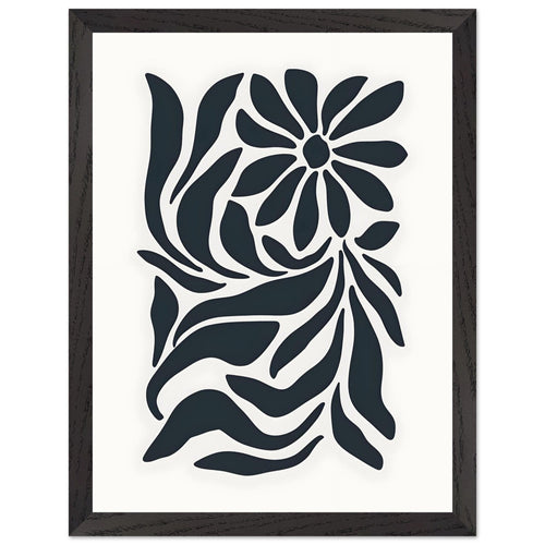 Artfulprints Poster met Lijst Matisse – Inner bloom   - 30x40 cm - Zwart / Wit