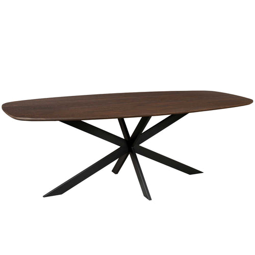 StarFurn Eettafel Ferris - Deens Ovaal Bruin Hout - 200x110x76cm - vtwonen shop