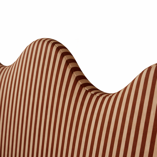 Gestoffeerd hoofdbord met golvende vorm 160x73,5 cm