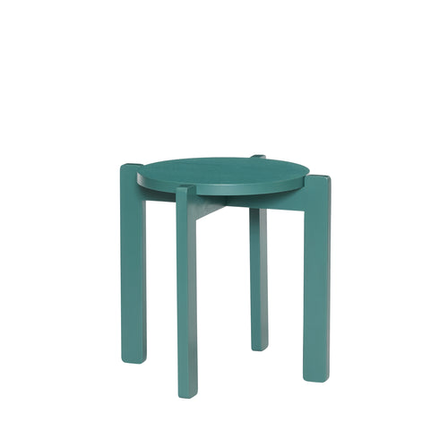 Hübsch kruk Always - mdf/eikenfineer/eikenhout - ø45xh42cm