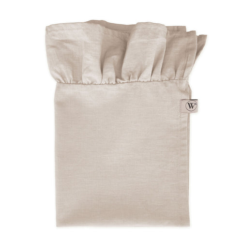Walra - Servet Set Lovely Linen Ruffles - 4x 40x40 cm - Naturel