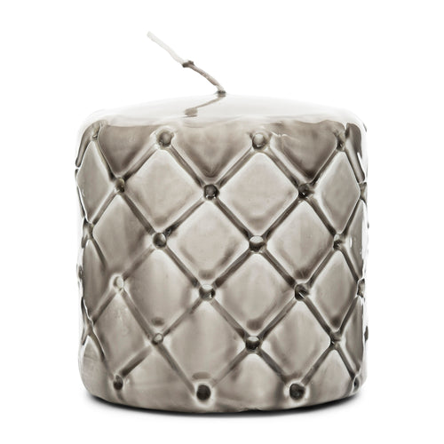 Rivièra Maison Pillar Candle Padded flax 9,5x10 - Paraffine - Flax - vtwonen shop