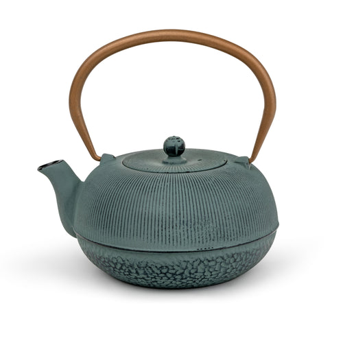 Bredemeijer - Gietijzeren theepot Sichuan - 1 liter - Blauw - Met filter - vtwonen shop