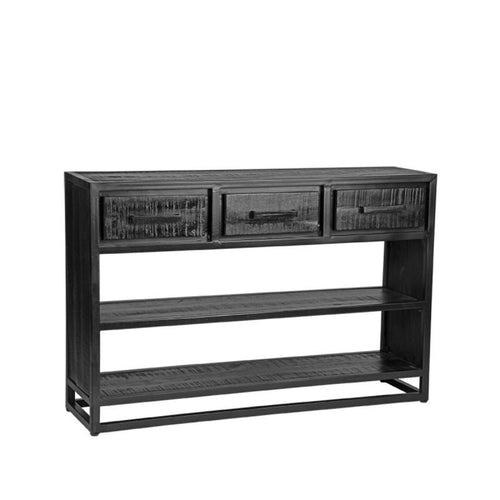 LABEL51 Sidetable Chili - Zwart Mangohout - 115x30x75cm - vtwonen shop