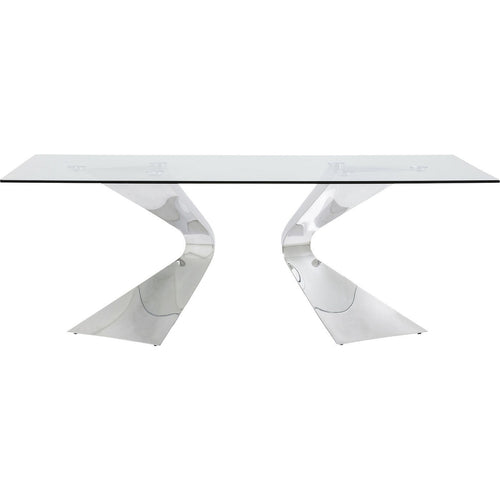 Kare Design Eettafel Gloria 200x100cm chroom - vtwonen shop