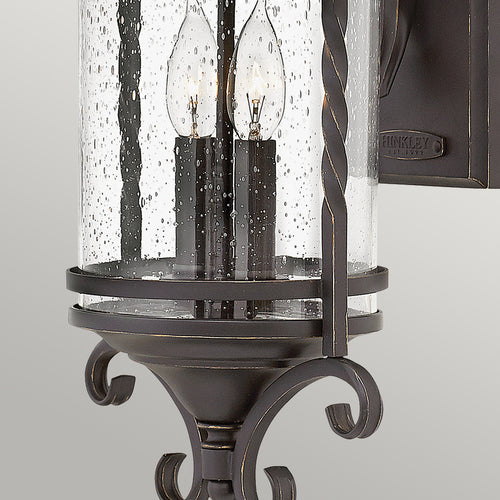 Casa Hinkley Outdoor 2-lichts Wandlantaarn Olde Zwart IP44