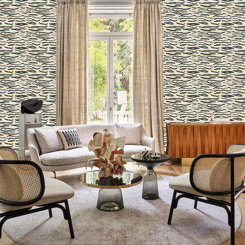 Cstchii Behang Animal stripes Beige - vtwonen shop