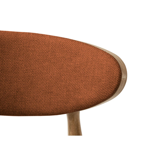 Set van 2 stoelen Rina chenille oranje - 48x47.5x79cm