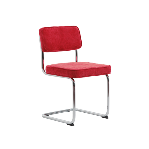 Rebellenclub Eetkamerstoel Luxor - Set van 4 - Rood RibstofÊ - vtwonen shop