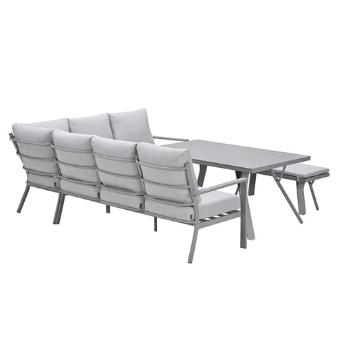Garden Impressions lounge dining set Senja valley sand - 4-delig - rechts - vtwonen shop