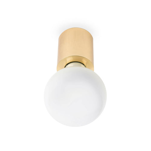 Faro Ten - 1 Licht Binnenkaars Wand- / Plafondlamp Koper, E27