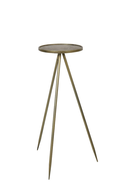 Light & Living tafel  - goud - 35x35x98.5 cm