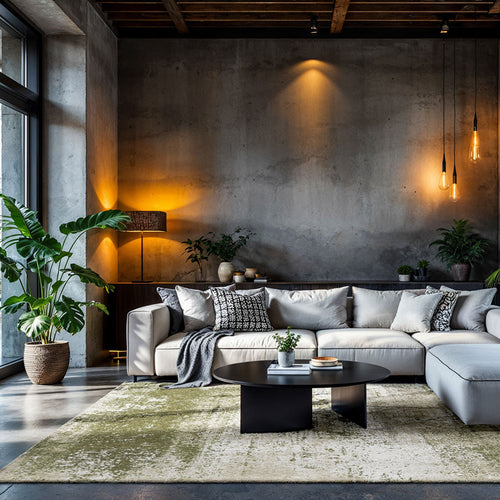 Louis De Poortere vloerkleed Uranus - groen - 140x200cm - vtwonen shop