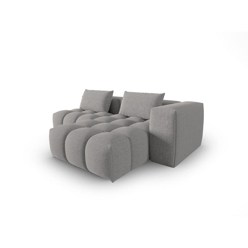 Cosmopolitan Design - Modulaire hoekbank rechts Verona 3-zits, structurele stof warm grijs - 145x205x70cm