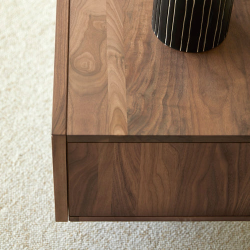 Tikamoon Massief notenhouten tv-meubel 175 cm - Donkerbruin - vtwonen shop