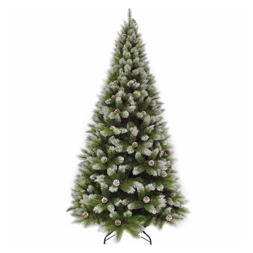 Triumph Tree Pittsburgh Kerstboom - Kerstversiering met Dennenappels en Witte Bevroren Takpunten - Kunstboom met Realistische Groene Naaldjes - H185 x