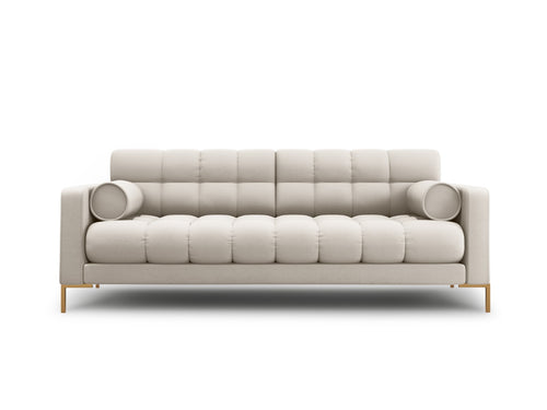 Cosmopolitan Design Bank Bali 3-zits, structurele stof, beige - 96x177x75cm