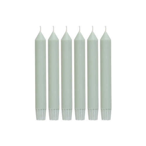 Return to Sender Lichtgroene dinerkaarsen 17 cm - set van 6