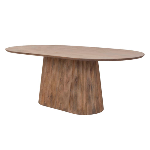 Giga Meubel Eettafel Salvador - Naturel Hout - 200x110x76cm