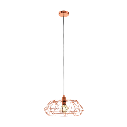 EGLO hanglamp Carlton 2 - e27 - ø 45,5 cm - koper  - vtwonen shop