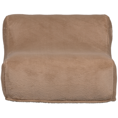 WOOOD opblaasbare fauteuil Pieke - Pluche - Zand - 70x87x90 - vtwonen shop