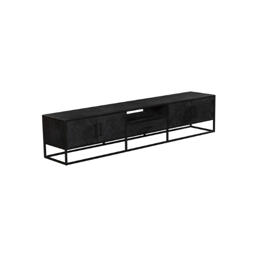 StarFurn Tv-meubel New York - Zwart Hout - 240x45x50cm