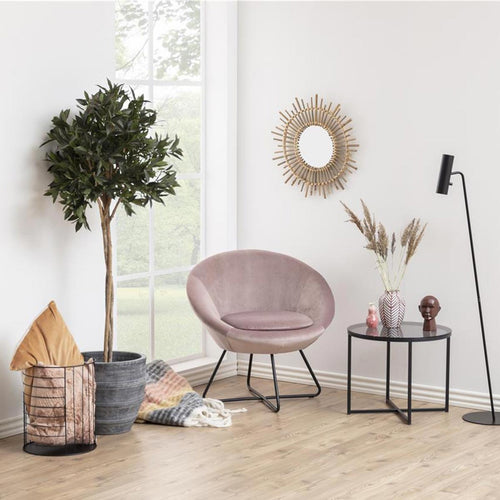 Lisomme Merel velvet fauteuil roze - vtwonen shop