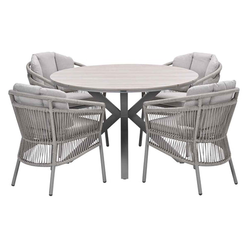 Garden Impressions tuinset Sorong - Tulli - taupe - Ø122x75 - 5-delig - vtwonen shop