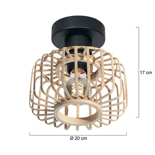 Steinhauer plafondlamp Bloeba - 1 lichts - 20x 17 cm - beige - vtwonen shop