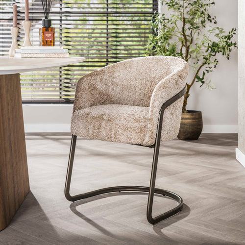 Giga Living Eetkamerstoel Sway - Zand - Set van 2