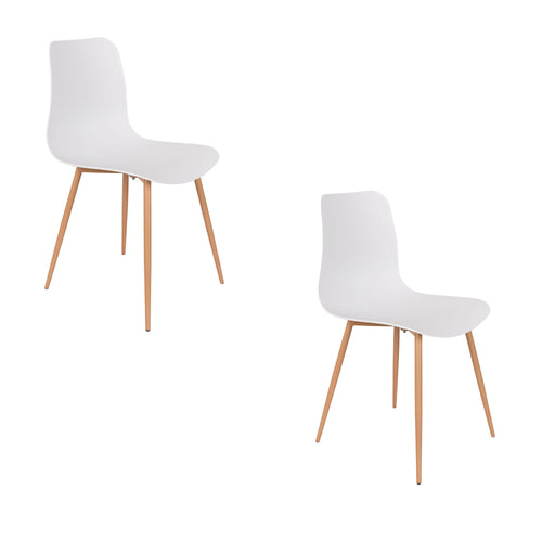 Housecraft Living Leon Eetkamerstoelen Wit - Set van 2 - vtwonen shop