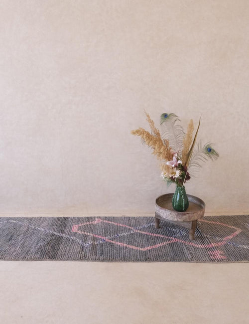 AFK Living vloerkleed Berber - handgemaakt - Wol - 75 x 406 cm