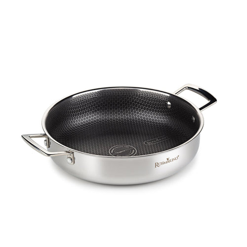 Rosmarino HexaPRO lage braadpan met deksel - 28cm - vtwonen shop