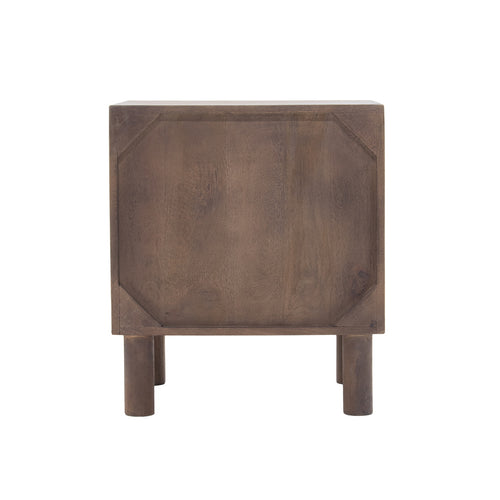 Giga Meubel Nachtkastje Liana - Bruin - Mangohout - 50x38x57cm - vtwonen shop