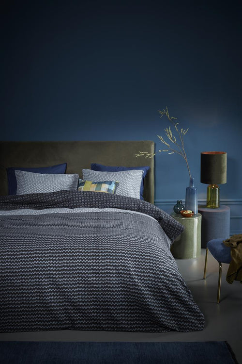 Beddinghouse River dekbedovertrek - Eenpersoons - 140x200/220 cm - Blauw - vtwonen shop
