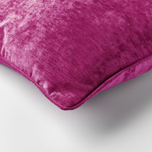 LEWY - kussenhoes 45x45 cm - glansvelours - Festival Fuchsia - roze
