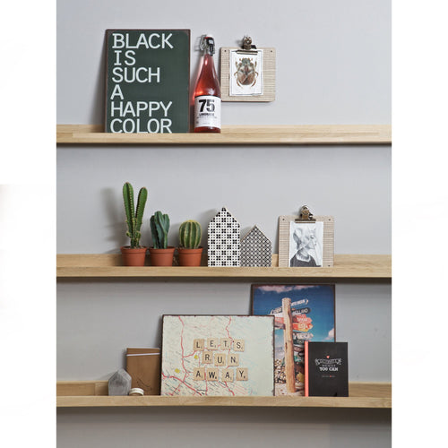 vtwonen fotolijstplank 170 cm - Eiken - Onbehandeld - Set van 2 - vtwonen shop