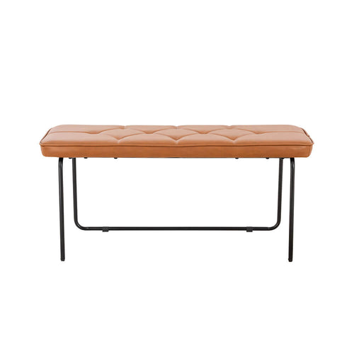 Home Deluxe Retro bank GINO - bruin/cognac