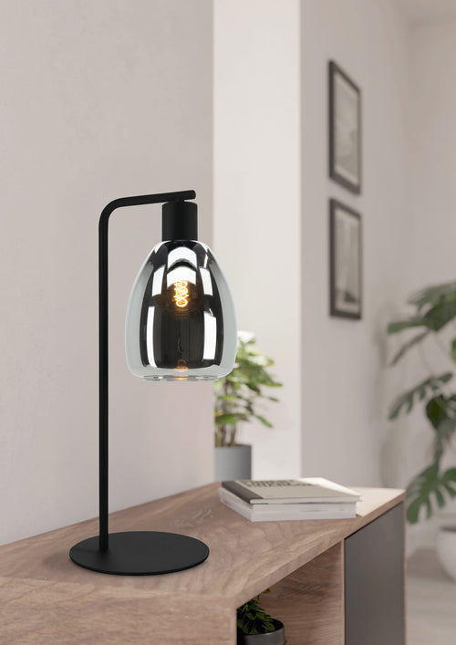 EGLO tafellamp Chelvey - e27 - 50,5 cm - zwart - vtwonen shop