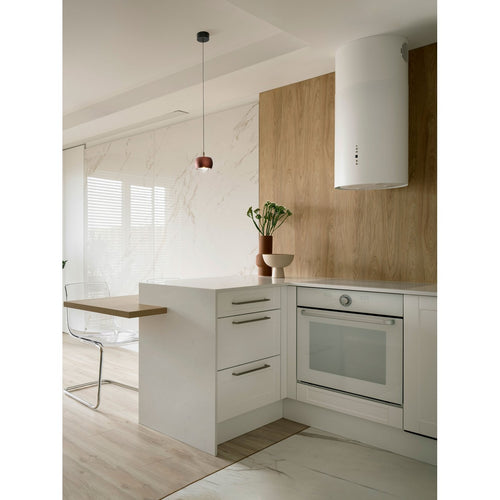 Nova Luce CONGA Slanke hanglamp voor plafond, koffiekleurige LED, 13W, 922lm, 3000K