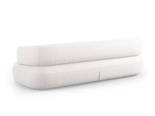 Micadoni Bank Jenny 4-zits, chenille, lichtbeige - 90x226x73cm